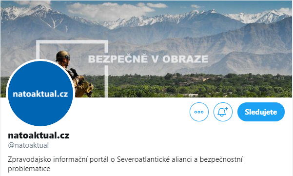 New Twitter account of natoaktual.cz